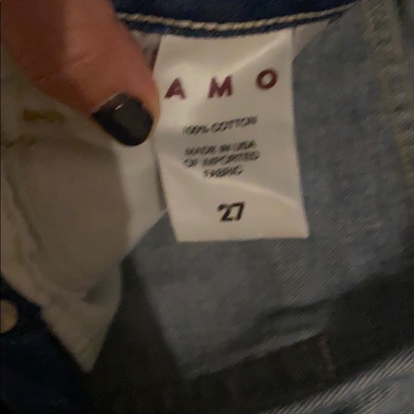 AMO Babe shoe lace bottom Jeans Denim - Picture 8 of 11